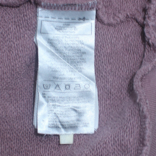 adidas Mens Purple Pullover Hoodie M Logo Fleece Sweatshirt