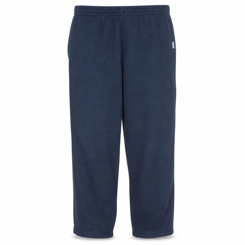 Reebok Men Blue Large Fleece Sweatpants Elastic Waist Casual