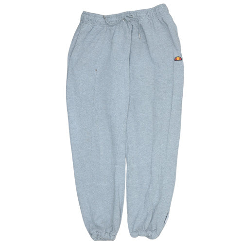 Ellesse Womens Grey Size 14 Sweatpants Fleece Elastic Waist Joggers