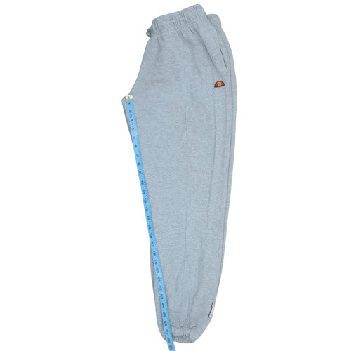 Ellesse Womens Grey Size 14 Sweatpants Fleece Elastic Waist Joggers