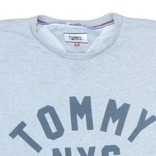 Tommy Jeans Men's Grey Logo Crew Neck Sweatshirt Size M