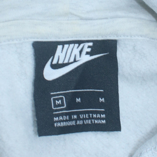 Nike Womens White Full Zip Hoodie Sweatshirt Medium Sportswear Logo
