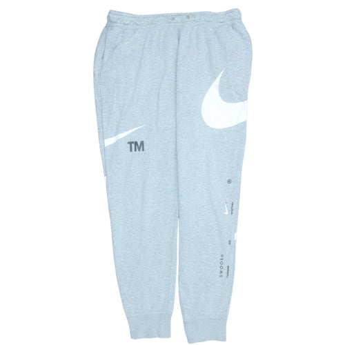 Nike Men’s Grey XL Sweatpants with Logo and Elastic Waist