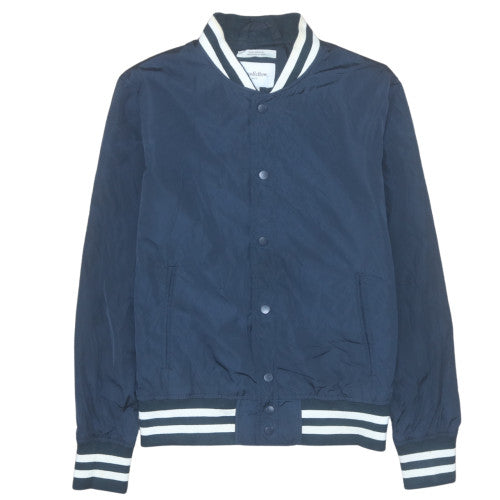 Goodfellow & Co Men's Blue Varsity Jacket M Water Resistant Casual