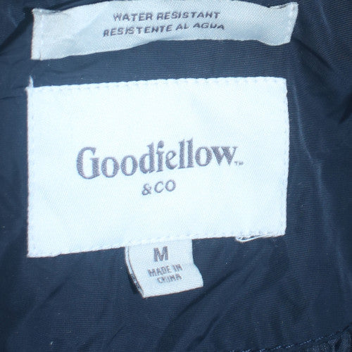 Goodfellow & Co Men's Blue Varsity Jacket M Water Resistant Casual