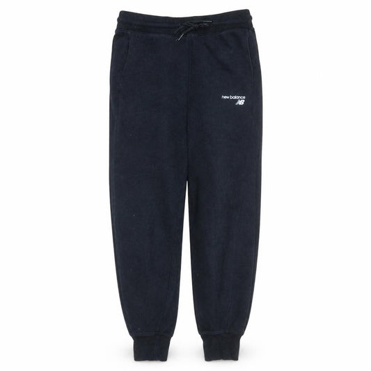 Front view of New Balance Men's Black Joggers M Regular Fit Fleece Tapered