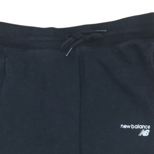 New Balance Men's Black Joggers M Regular Fit Fleece Tapered