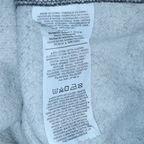 Nike Mens Grey Pullover Sweatshirt L Regular Fit Crew Neck Logo