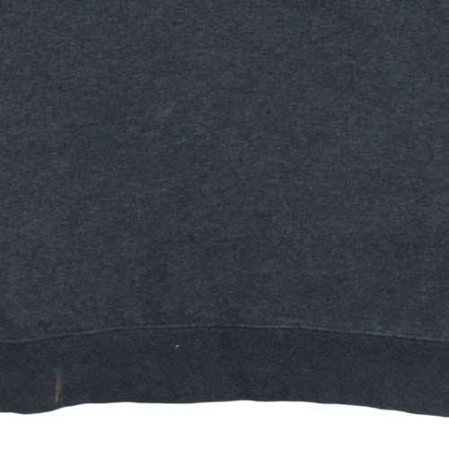 Nike Mens Grey Pullover Sweatshirt L Regular Fit Crew Neck Logo
