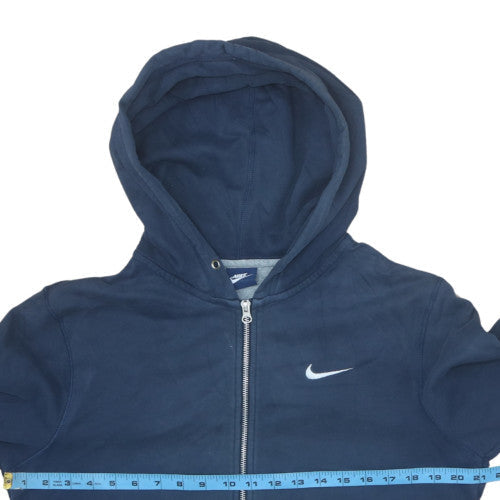 Nike Mens Blue Full Zip Hoodie Size M Hooded Sweatshirt