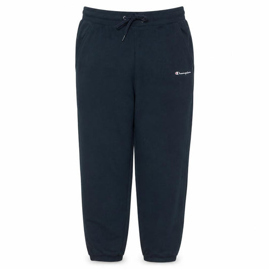 Front view of Champion Men's Black L Fleece Sweatpants with Logo