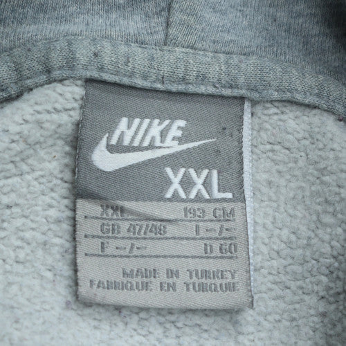 Nike Men's Grey XXL Pullover Hoodie with Logo