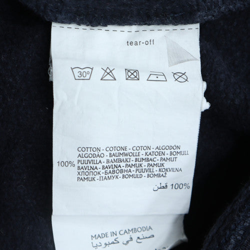 Champion Men's Blue Pullover Hoodie Medium Logo Fleece Sweatshirt