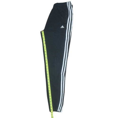 Adidas Boys Black Jogger Trousers 13-14 Years Cotton Blend Sportswear