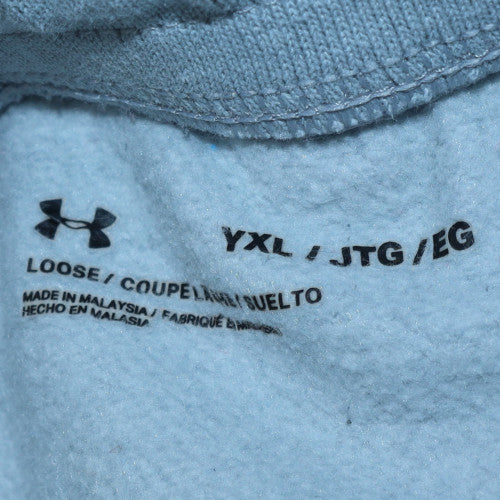 Under Armour Boys Blue Jogger Sweatpants Size YXL 158-166cm Elastic Waist