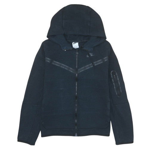 Nike Boys Black Full Zip Hoodie XL 158-170cm Hooded Sweatshirt