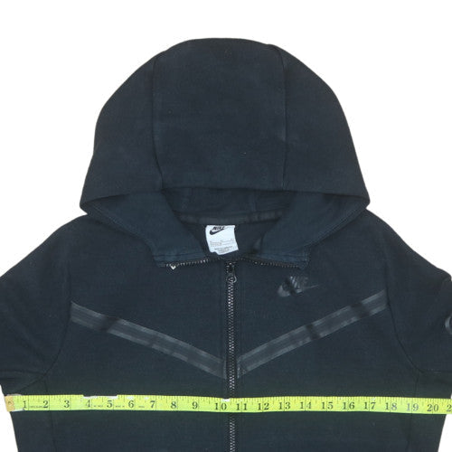 Nike Boys Black Full Zip Hoodie XL 158-170cm Hooded Sweatshirt