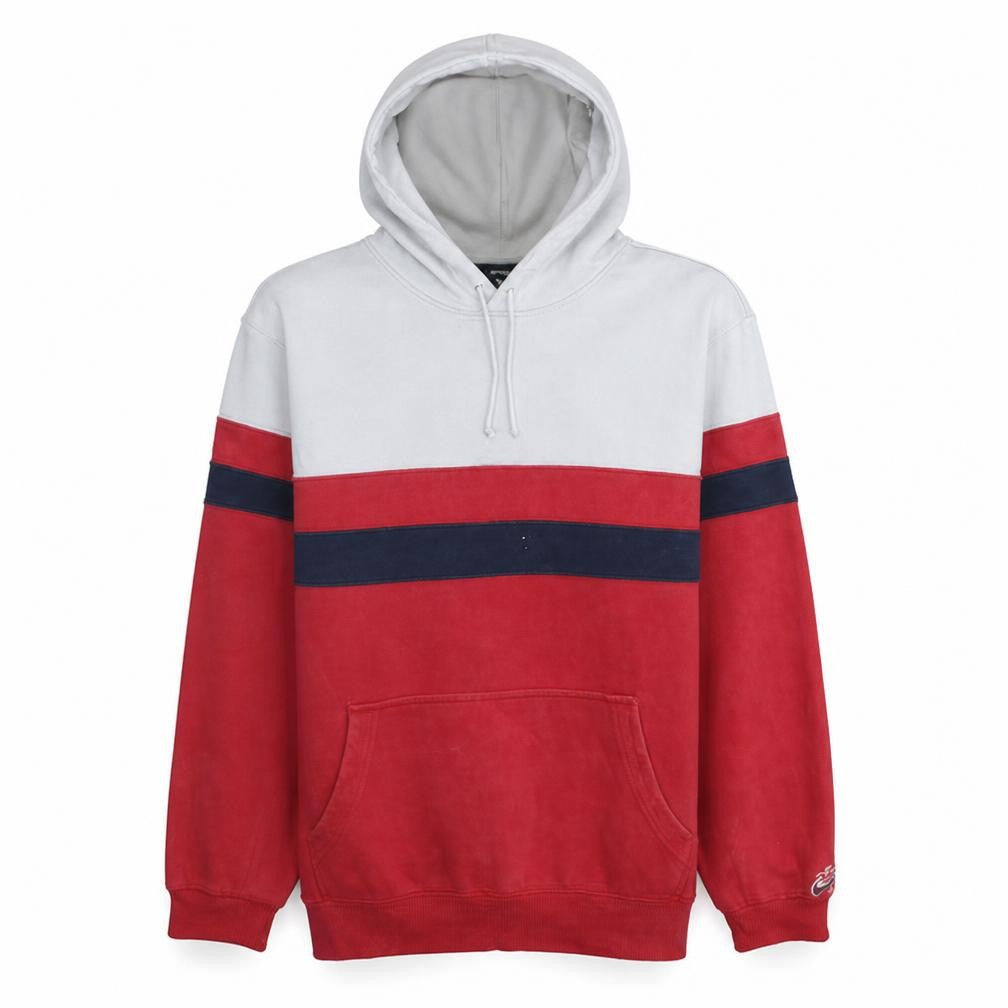 Nike SB Men's Red White Pullover Hoodie Large Fleece Sportswear