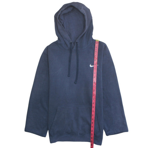 Nike Men's Blue Pullover Hoodie Small Fleece Cotton Blend