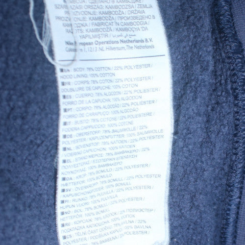 Nike Men's Blue Pullover Hoodie Small Fleece Cotton Blend