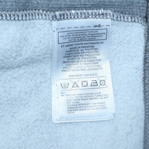 Adidas Men's Grey XL Pullover Sweatshirt Crew Neck Fleece Sportswear