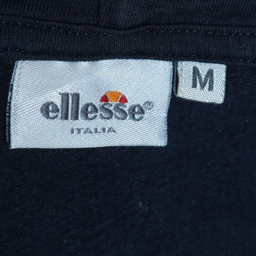 Ellesse Men's Blue Full Zip Hoodie Size M Cotton Logo Sweatshirt