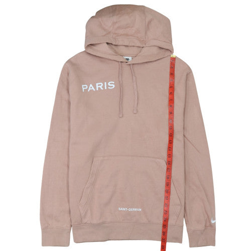 Nike Men's Beige Paris Pullover Hoodie L Graphic Fleece Sweatshirt