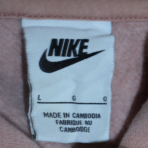 Nike Men's Beige Paris Pullover Hoodie L Graphic Fleece Sweatshirt
