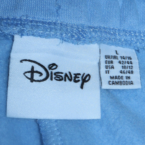 Disney Women Blue Fleece Sweatpants L Casual Mickey Mouse