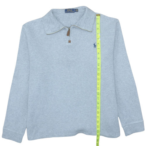 Ralph Lauren Men's Grey Collared 1/2 Zip Sweatshirt Size L