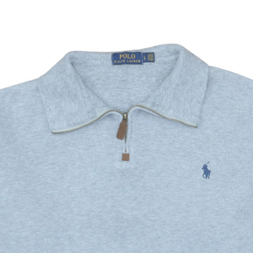Ralph Lauren Men's Grey Collared 1/2 Zip Sweatshirt Size L