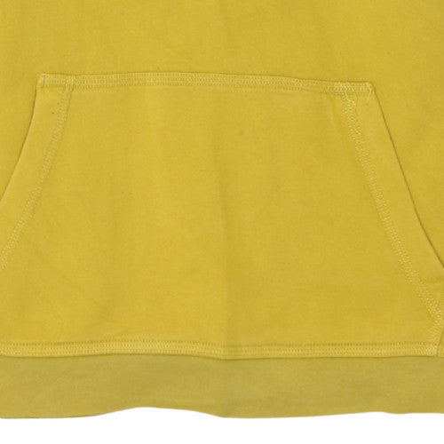 Nike Boys Yellow Pullover Hoodie XL 158-170cm Cotton Blend Casual Top