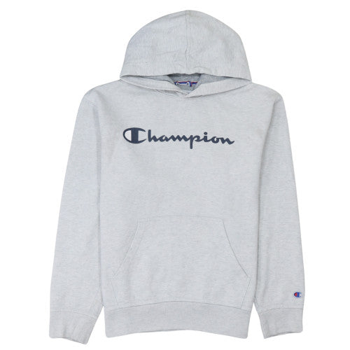 Champion Men's Grey Pullover Hoodie M Regular Fit Athletic Style