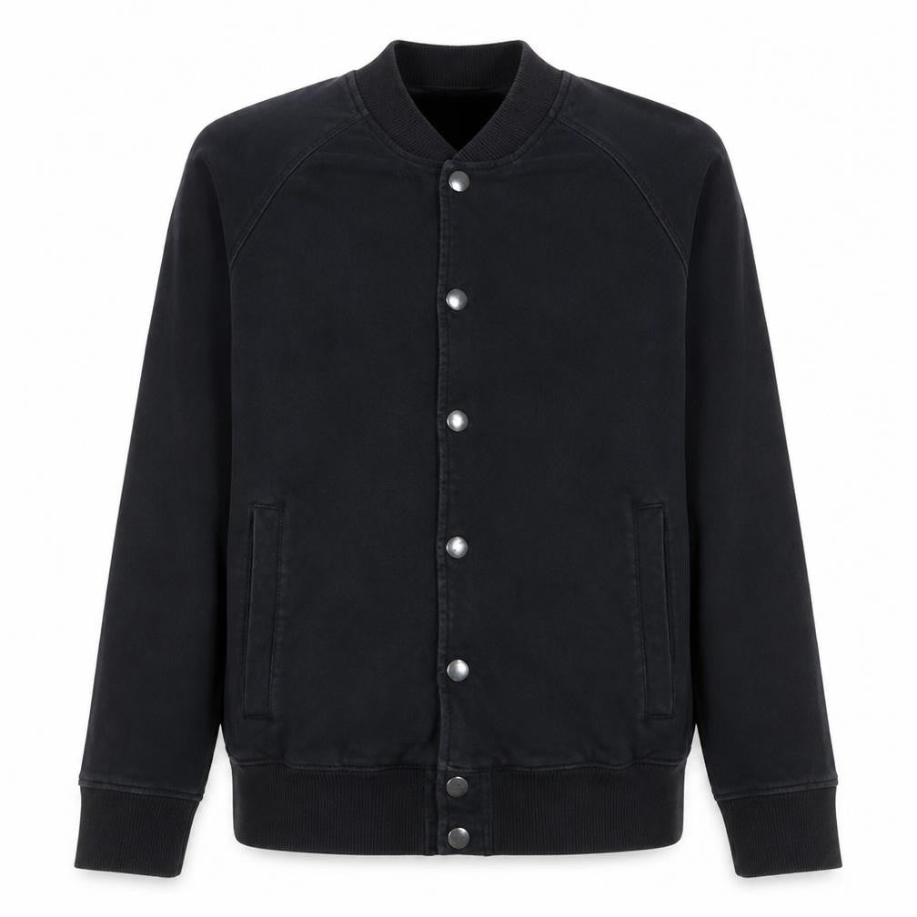 Front view of Timberland Men's Black Regular Fit Bomber Jacket, size S
