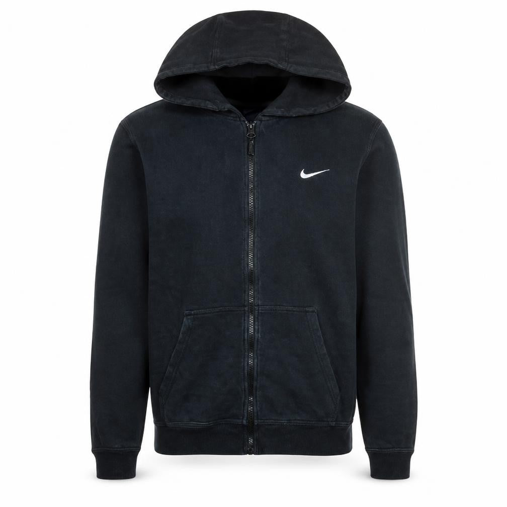 Nike Men's Black Full Zip Hoodie M Sports Fleece Sweatshirt