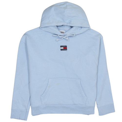 Tommy Jeans Womens Light Blue XL Pullover Hoodie 100% Cotton