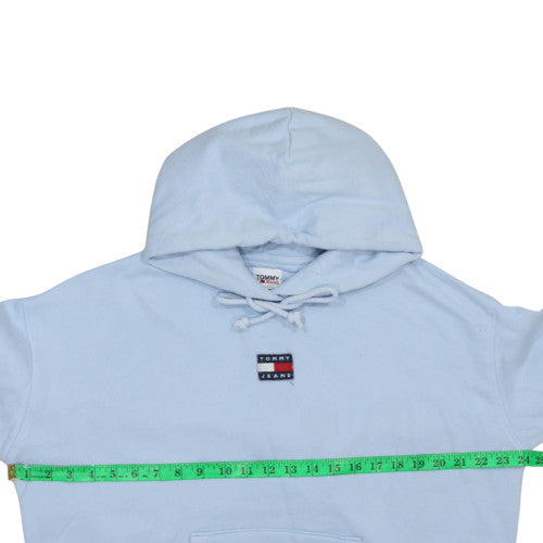 Tommy Jeans Womens Light Blue XL Pullover Hoodie 100% Cotton