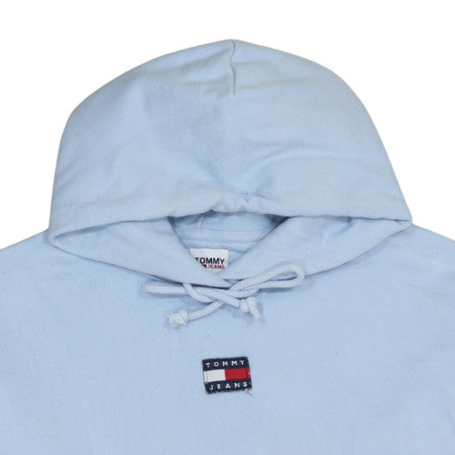 Tommy Jeans Womens Light Blue XL Pullover Hoodie 100% Cotton