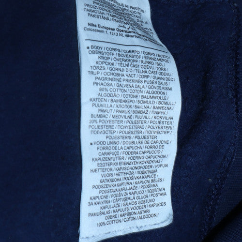 Nike Men's Blue XS Pullover Hoodie Just Do It Graphic Logo Sweatshirt