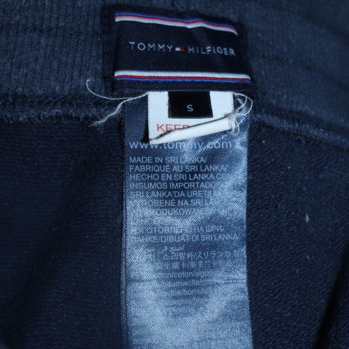 Tommy Hilfiger Men Blue Jogger Trousers S Regular Fit Logo Tape