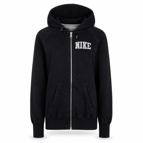 Nike Womens Black Full Zip Hoodie XS Cotton Blend