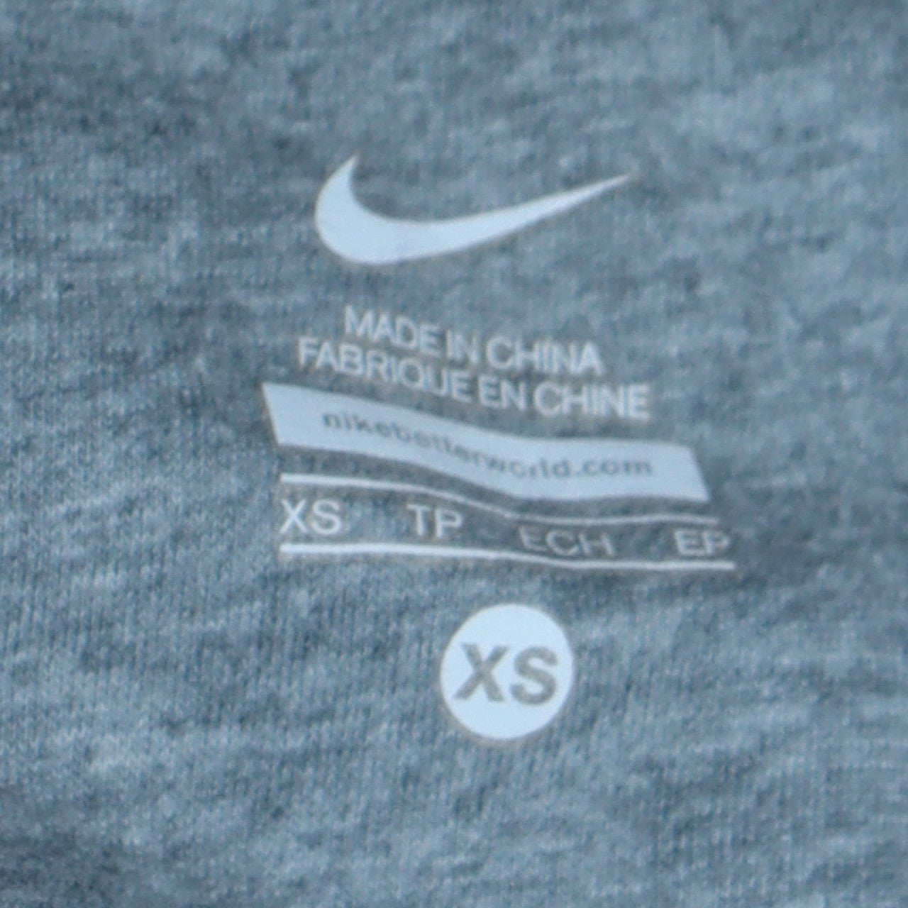 Nike Womens Black Full Zip Hoodie XS Cotton Blend