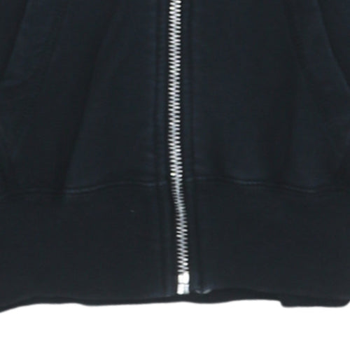 Nike Womens Black Full Zip Hoodie XS Cotton Blend