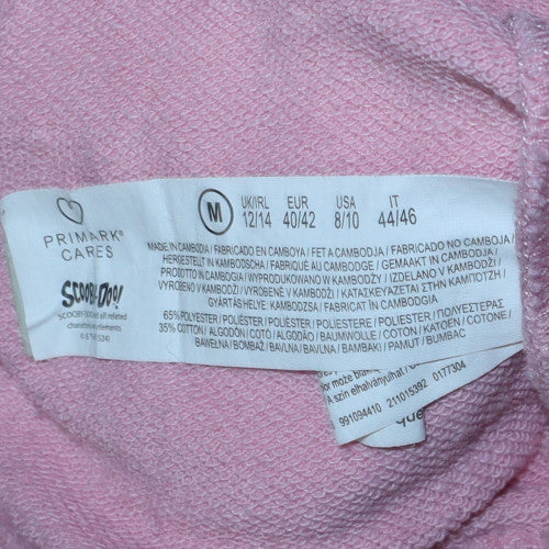 Primark Women Pink Scooby-Doo Hoodie Medium UK 12/14 Pullover