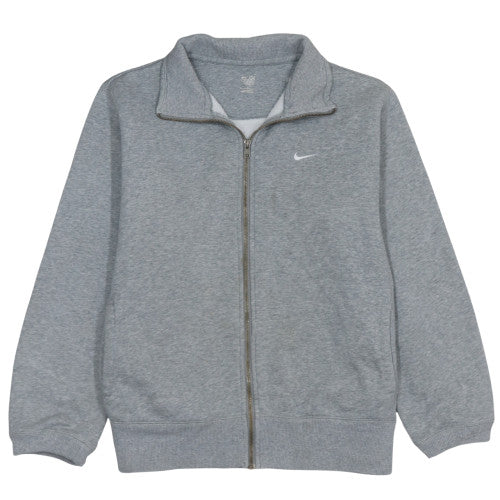 Nike Men's Grey Full Zip Sweatshirt Large Classic Style