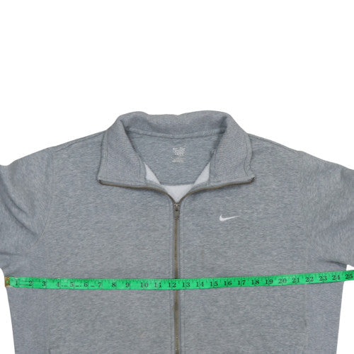 Nike Men's Grey Full Zip Sweatshirt Large Classic Style