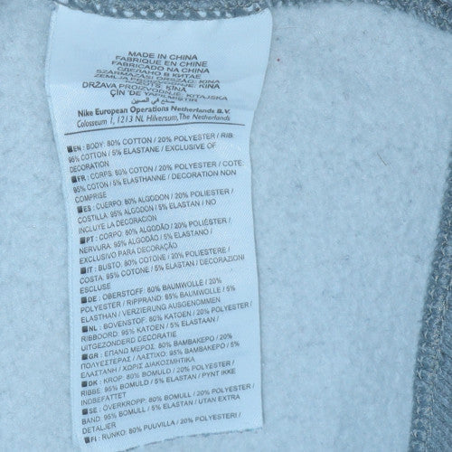 Nike Men's Grey Full Zip Sweatshirt Large Classic Style