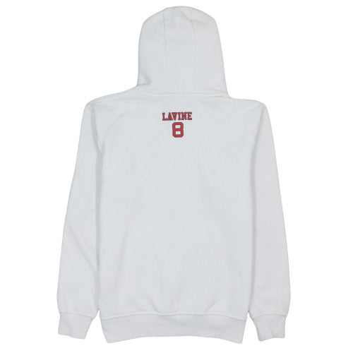Primark Men’s White Chicago Bulls NBA Hoodie Size M Pullover Fleece