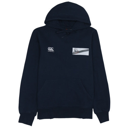 Canterbury Men's Blue Pullover Hoodie L Sports Fleece Rugby