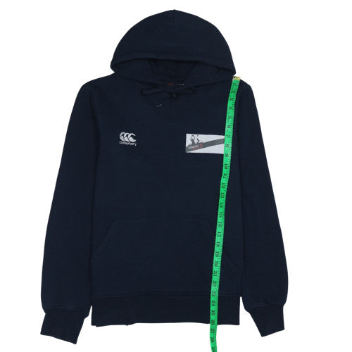 Canterbury Men's Blue Pullover Hoodie L Sports Fleece Rugby